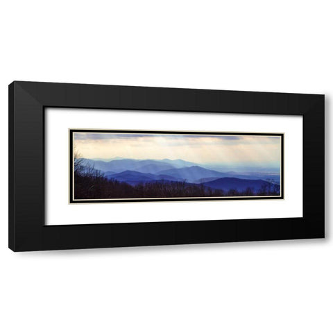 Blue Ridge Winter I Black Modern Wood Framed Art Print with Double Matting by Hausenflock, Alan