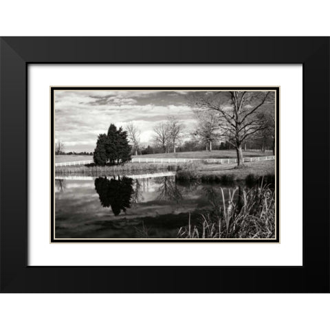 Edgeworth Farm II Black Modern Wood Framed Art Print with Double Matting by Hausenflock, Alan