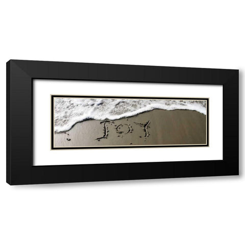 Joy Black Modern Wood Framed Art Print with Double Matting by Hausenflock, Alan
