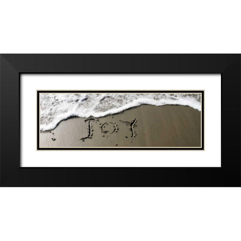 Joy Black Modern Wood Framed Art Print with Double Matting by Hausenflock, Alan