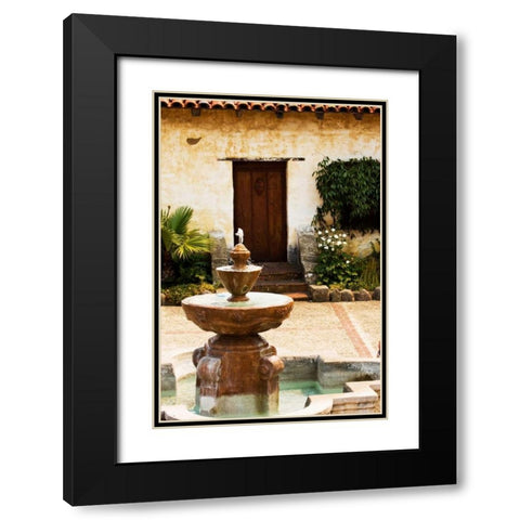 Mission Door II Black Modern Wood Framed Art Print with Double Matting by Hausenflock, Alan