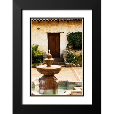 Mission Door II Black Modern Wood Framed Art Print with Double Matting by Hausenflock, Alan