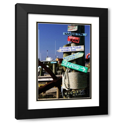 Which Way I Black Modern Wood Framed Art Print with Double Matting by Hausenflock, Alan