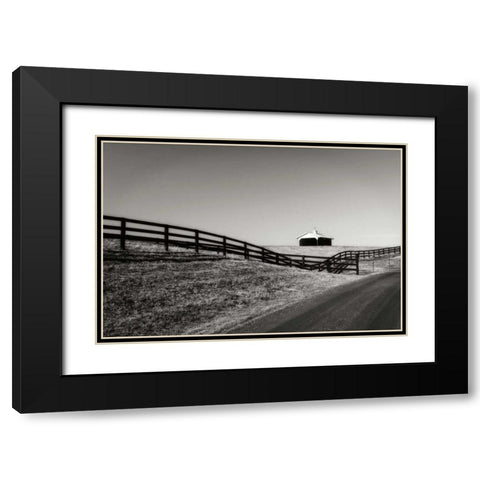 Albermarle Farm I Black Modern Wood Framed Art Print with Double Matting by Hausenflock, Alan