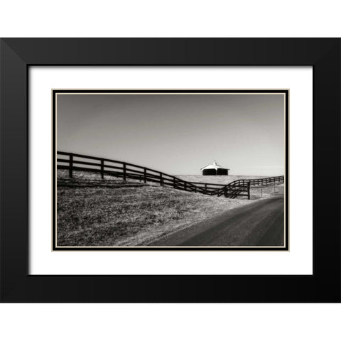 Albermarle Farm I Black Modern Wood Framed Art Print with Double Matting by Hausenflock, Alan