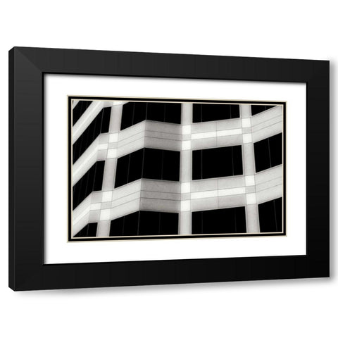 Folded Facade I Black Modern Wood Framed Art Print with Double Matting by Hausenflock, Alan