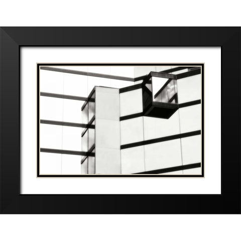 Glass and Steel I Black Modern Wood Framed Art Print with Double Matting by Hausenflock, Alan
