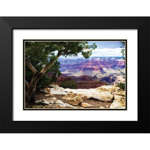 The Canyon I Black Modern Wood Framed Art Print with Double Matting by Hausenflock, Alan