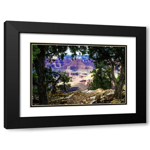 The Canyon II Black Modern Wood Framed Art Print with Double Matting by Hausenflock, Alan