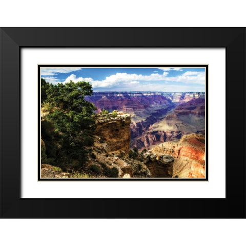 The Canyon III Black Modern Wood Framed Art Print with Double Matting by Hausenflock, Alan