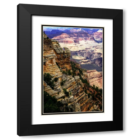 Canyon Cliffs II Black Modern Wood Framed Art Print with Double Matting by Hausenflock, Alan