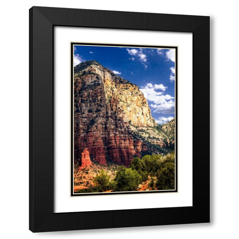 Desert Towers I Black Modern Wood Framed Art Print with Double Matting by Hausenflock, Alan