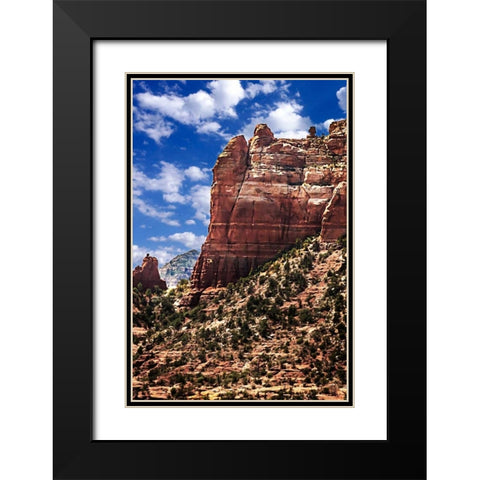 Desert Towers II Black Modern Wood Framed Art Print with Double Matting by Hausenflock, Alan