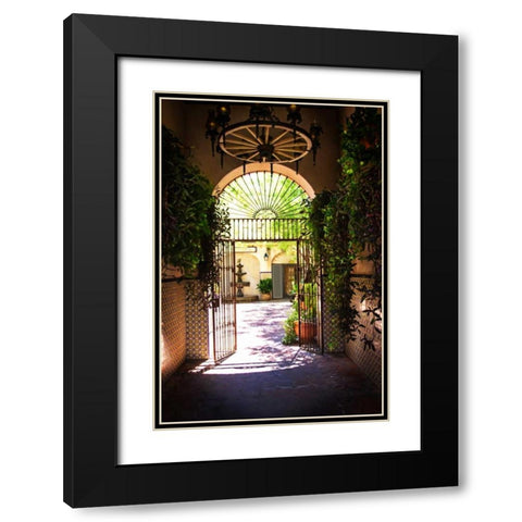 Tlaquepaque Portal I Black Modern Wood Framed Art Print with Double Matting by Hausenflock, Alan