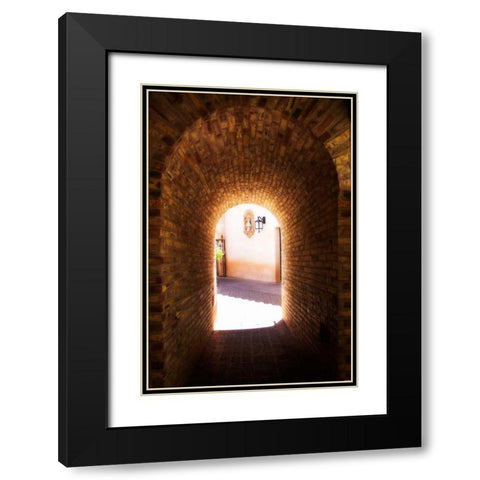 Tlaquepaque Portal II Black Modern Wood Framed Art Print with Double Matting by Hausenflock, Alan