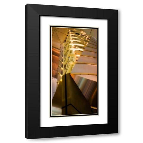 Pillars of Light II Black Modern Wood Framed Art Print with Double Matting by Hausenflock, Alan