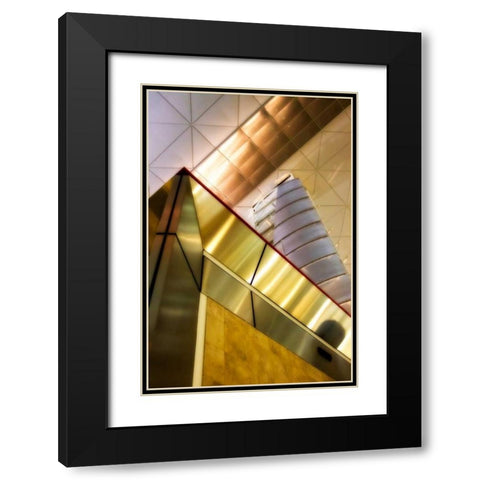 Steel and Light I Black Modern Wood Framed Art Print with Double Matting by Hausenflock, Alan
