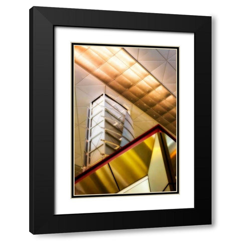 Steel and Light II Black Modern Wood Framed Art Print with Double Matting by Hausenflock, Alan