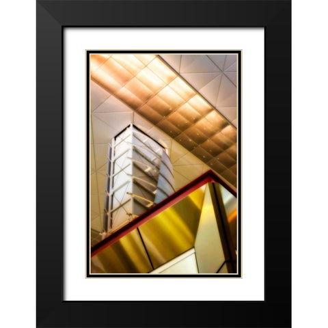 Steel and Light II Black Modern Wood Framed Art Print with Double Matting by Hausenflock, Alan