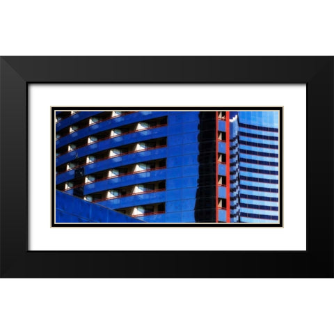 Curves and Reflections I Black Modern Wood Framed Art Print with Double Matting by Hausenflock, Alan