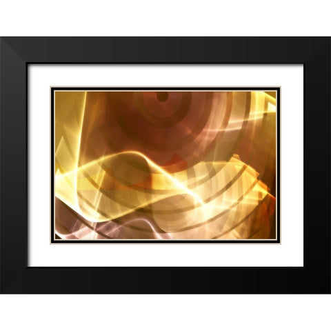 Bullseye Black Modern Wood Framed Art Print with Double Matting by Hausenflock, Alan