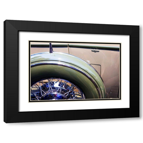 Classic Spokes Black Modern Wood Framed Art Print with Double Matting by Hausenflock, Alan