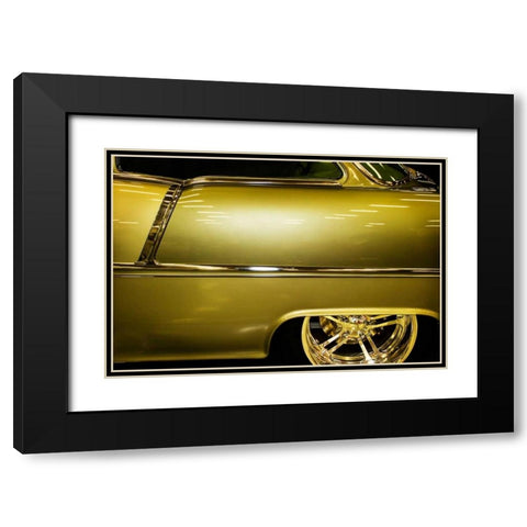 Rear Wheel Power II Black Modern Wood Framed Art Print with Double Matting by Hausenflock, Alan