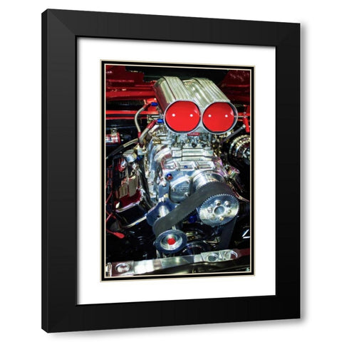 Raw Power I Black Modern Wood Framed Art Print with Double Matting by Hausenflock, Alan