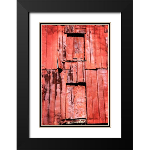Old Tobacco Barn II Black Modern Wood Framed Art Print with Double Matting by Hausenflock, Alan