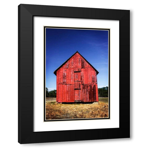 Old Tobacco Barn IV Black Modern Wood Framed Art Print with Double Matting by Hausenflock, Alan