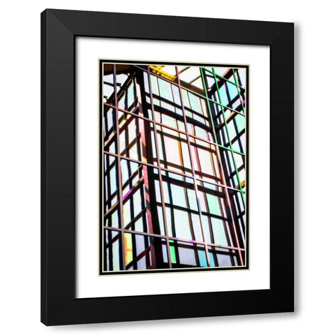 Montage I Black Modern Wood Framed Art Print with Double Matting by Hausenflock, Alan
