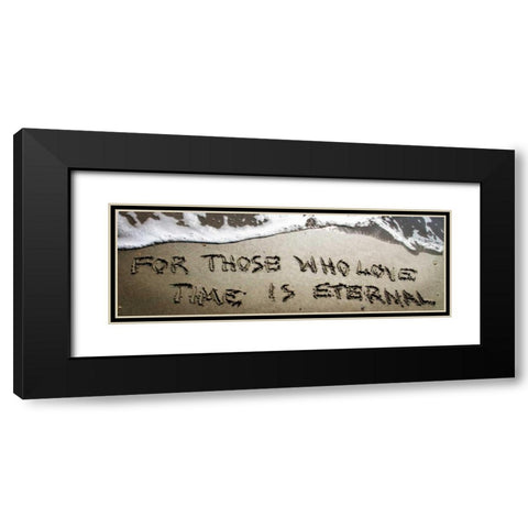 Time is Eternal Black Modern Wood Framed Art Print with Double Matting by Hausenflock, Alan