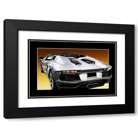 Italian Supercar I Black Modern Wood Framed Art Print with Double Matting by Hausenflock, Alan