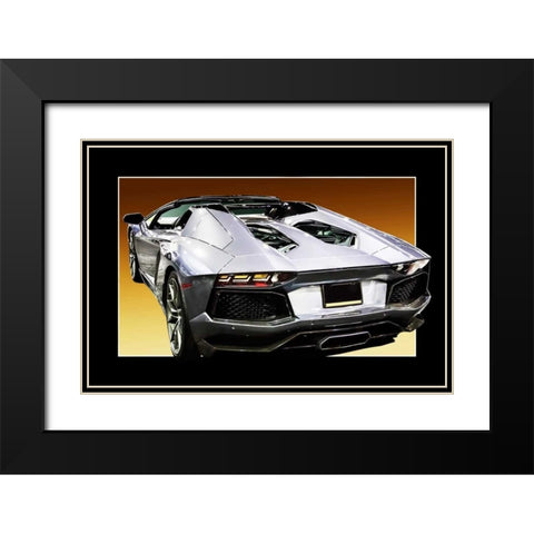 Italian Supercar I Black Modern Wood Framed Art Print with Double Matting by Hausenflock, Alan