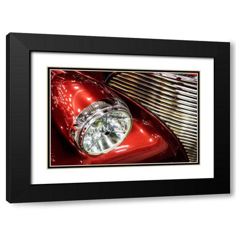 Red Racer I Black Modern Wood Framed Art Print with Double Matting by Hausenflock, Alan
