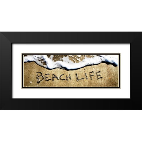 Beach Life Black Modern Wood Framed Art Print with Double Matting by Hausenflock, Alan