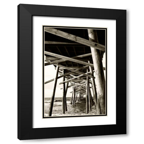 Atlantic Beach Pier I Black Modern Wood Framed Art Print with Double Matting by Hausenflock, Alan