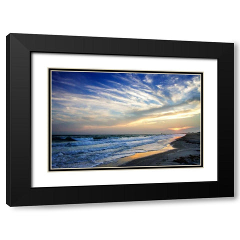 A Disappearing Sunset I Black Modern Wood Framed Art Print with Double Matting by Hausenflock, Alan