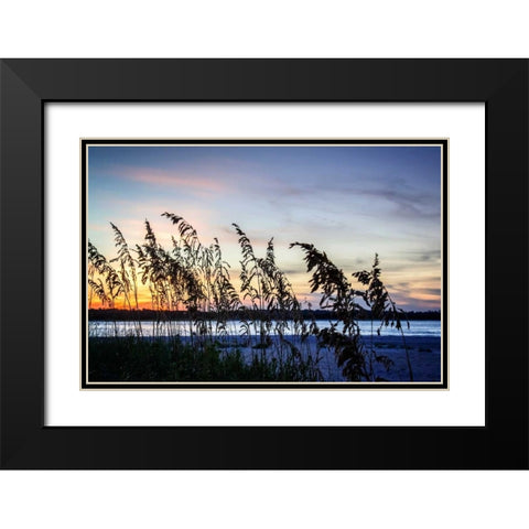 Masonboro Sunset II Black Modern Wood Framed Art Print with Double Matting by Hausenflock, Alan