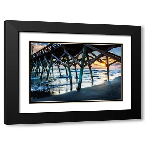 Summer Sunrise II Black Modern Wood Framed Art Print with Double Matting by Hausenflock, Alan