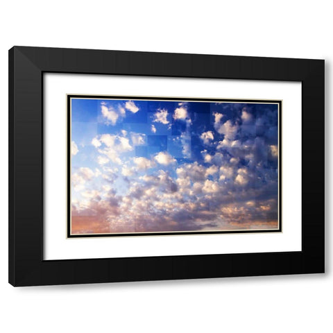 Waking Clouds I Black Modern Wood Framed Art Print with Double Matting by Hausenflock, Alan