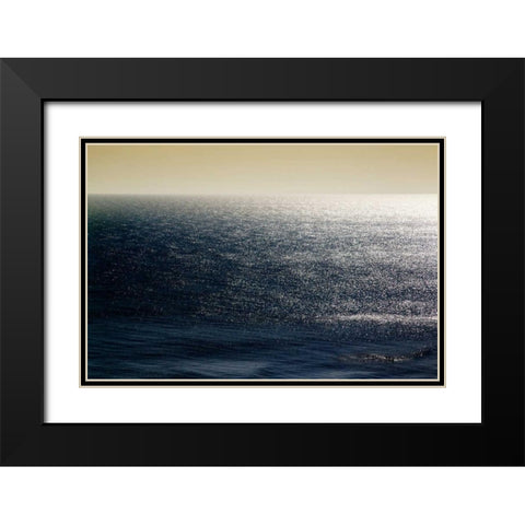 Deep Blue Sea I Black Modern Wood Framed Art Print with Double Matting by Hausenflock, Alan