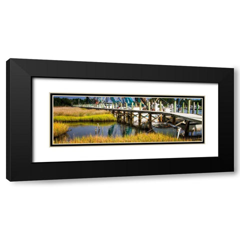 White Point Harbor Black Modern Wood Framed Art Print with Double Matting by Hausenflock, Alan
