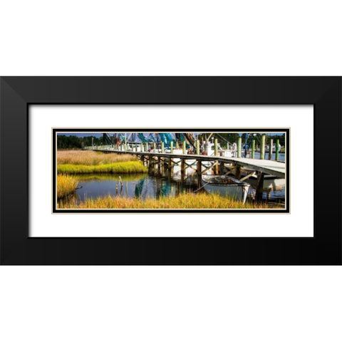 White Point Harbor Black Modern Wood Framed Art Print with Double Matting by Hausenflock, Alan