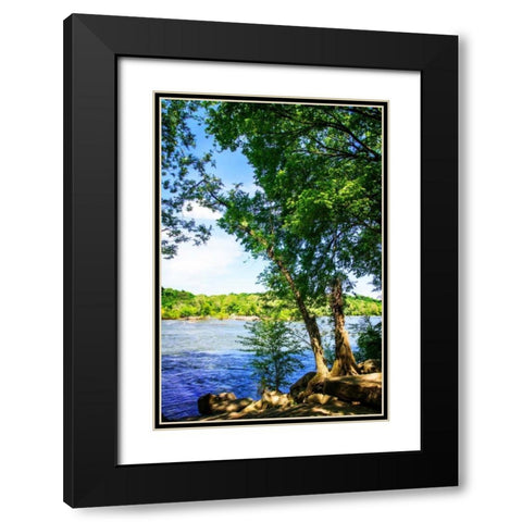 Spring On The River III Black Modern Wood Framed Art Print with Double Matting by Hausenflock, Alan