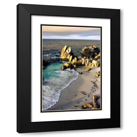 Lovers Point III Black Modern Wood Framed Art Print with Double Matting by Hausenflock, Alan