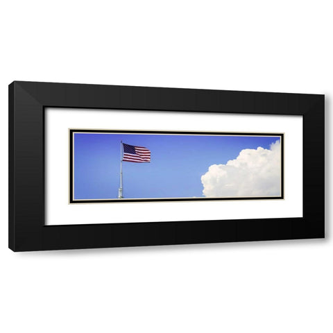 Ol Glory III Black Modern Wood Framed Art Print with Double Matting by Hausenflock, Alan
