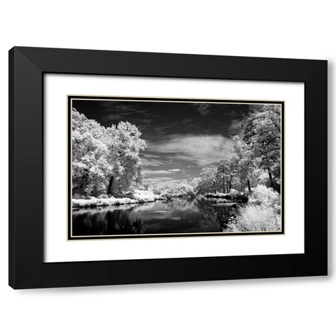 Bryan Lake I Black Modern Wood Framed Art Print with Double Matting by Hausenflock, Alan