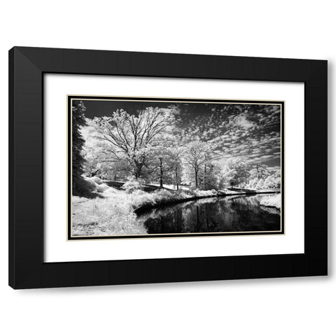 Bryan Lake II Black Modern Wood Framed Art Print with Double Matting by Hausenflock, Alan