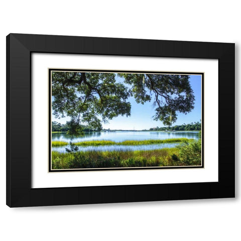 Bradley Creek I Black Modern Wood Framed Art Print with Double Matting by Hausenflock, Alan